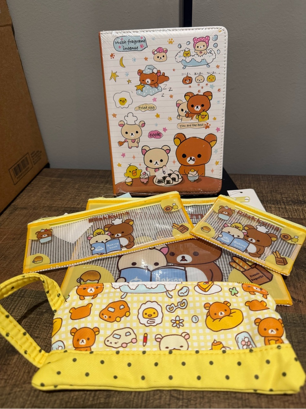 Rilakumma Journal and Accessory Pouch Set